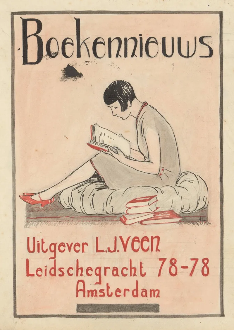 Bandontwerp Voor Boekennieuws Uitgever L J Veen