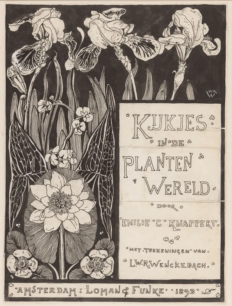 Bandontwerp Voor Knappert Emilie C Kijkjes In De Plantenwereld 1893 2