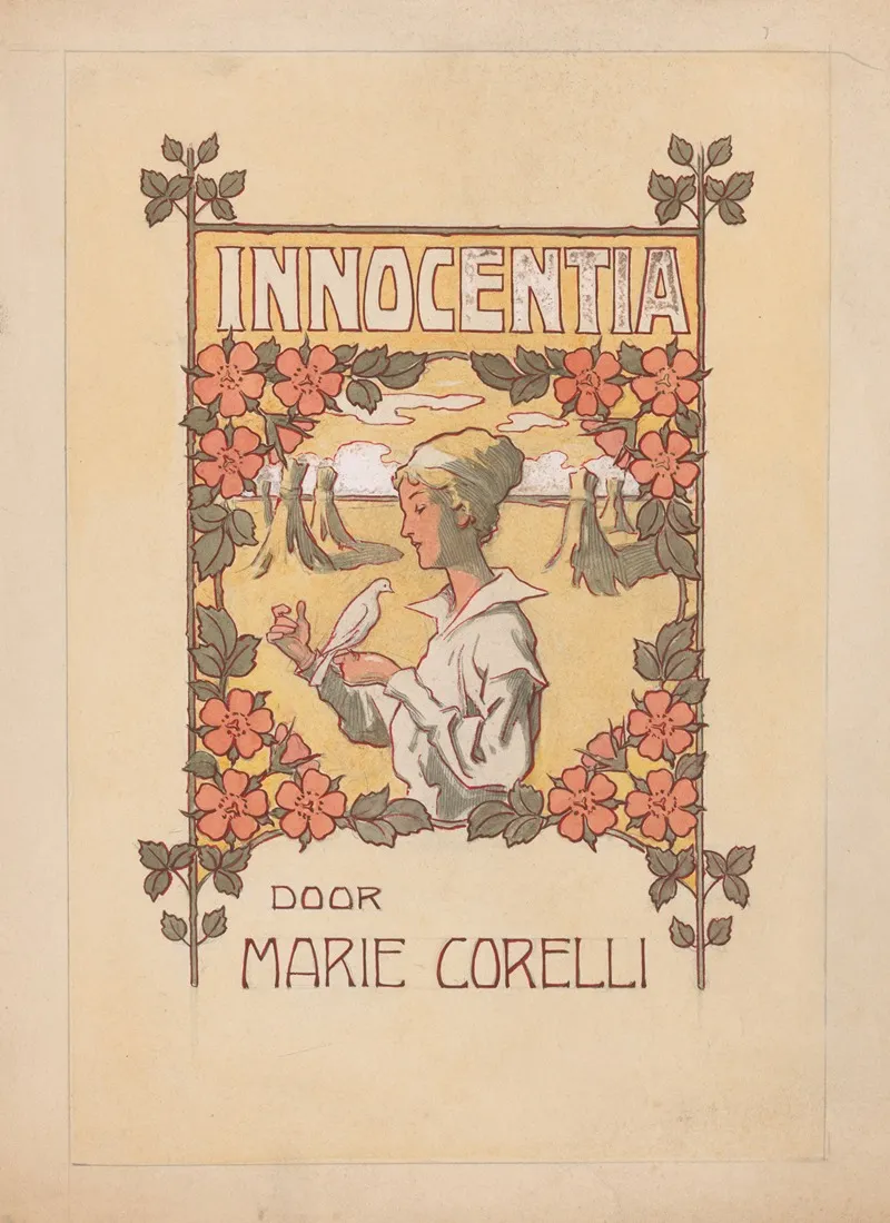 Bandontwerp Voor Marie Corelli Innocentia Droomleven En Werkelijkheid Innocence