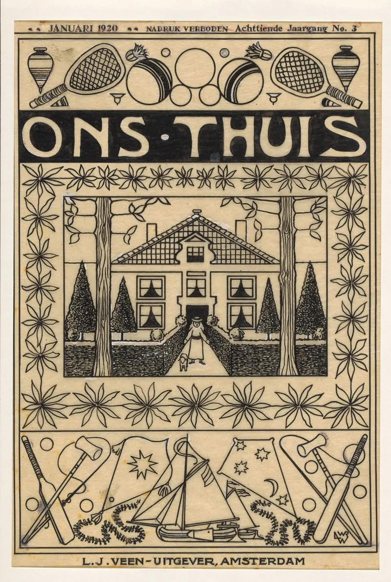 Bandontwerp Voor Ons Thuis Jaargang 18 No 3 Januari 1920