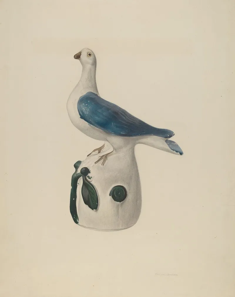 Bank Pidgeon by Emanuel Jacobson - Canvas Print