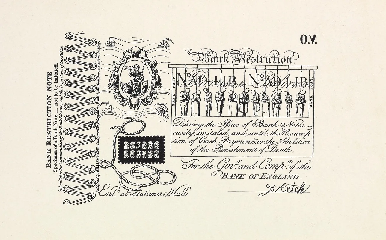 Bank Restriction Note