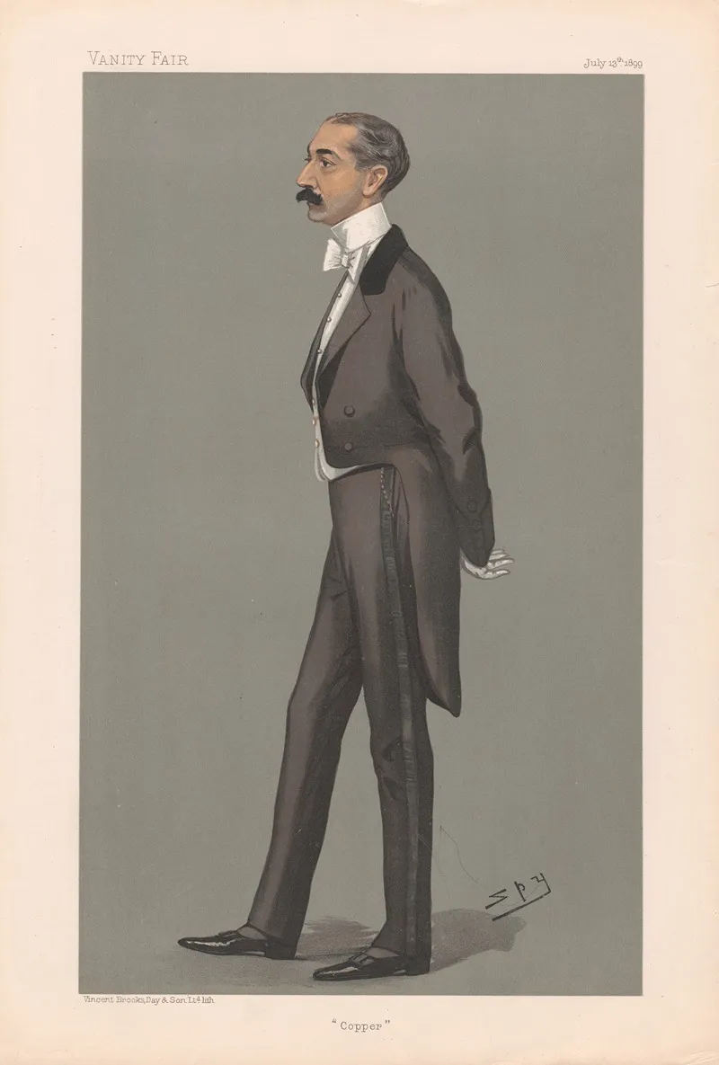 Bankers And Financiers Copper Reginald Ward 13 July 1899 by Leslie Matthew Ward - Canvas Print