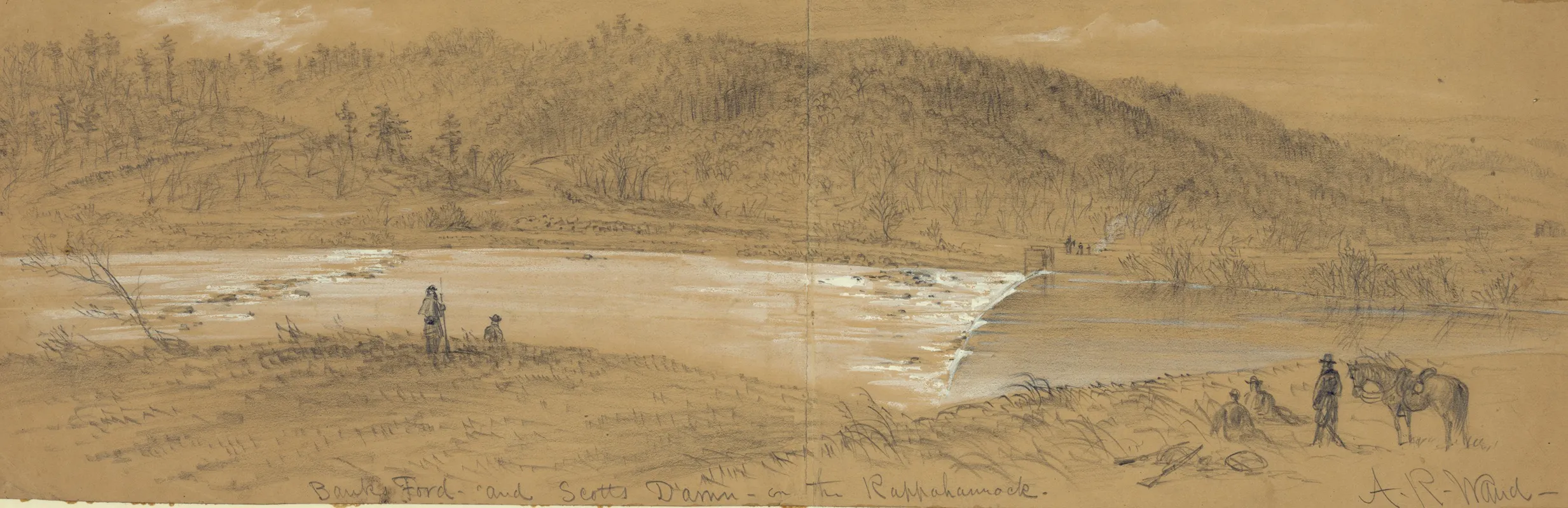 Banks Ford And Scotts Damn On The Rappahannock