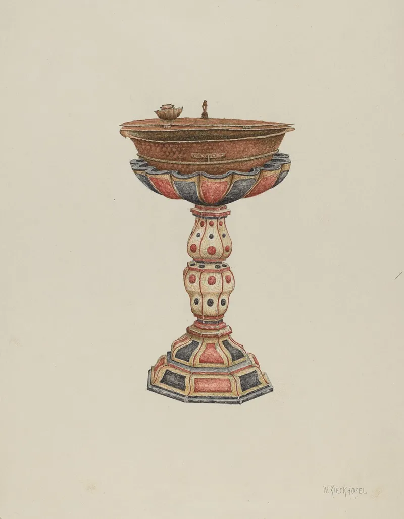Baptismal Font And Stand 3