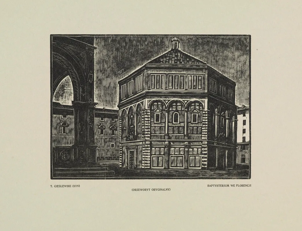 Baptysterium We Florencji by Tadeusz Cieślewski - Canvas Print