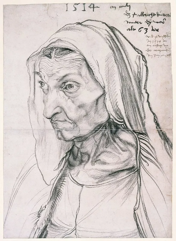 Barbara Durer The Artists Mother by Albrecht Dürer - Canvas Print