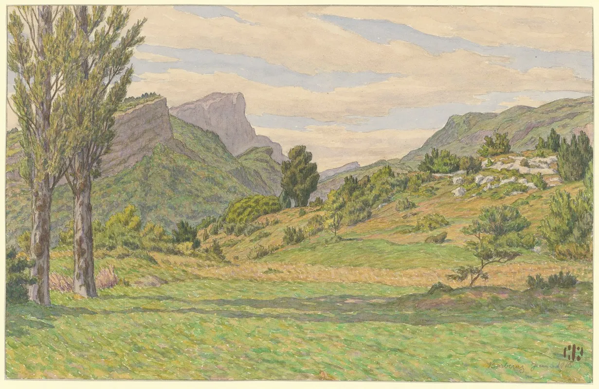 Barberaz 4 by Henri Rivière - Canvas Print