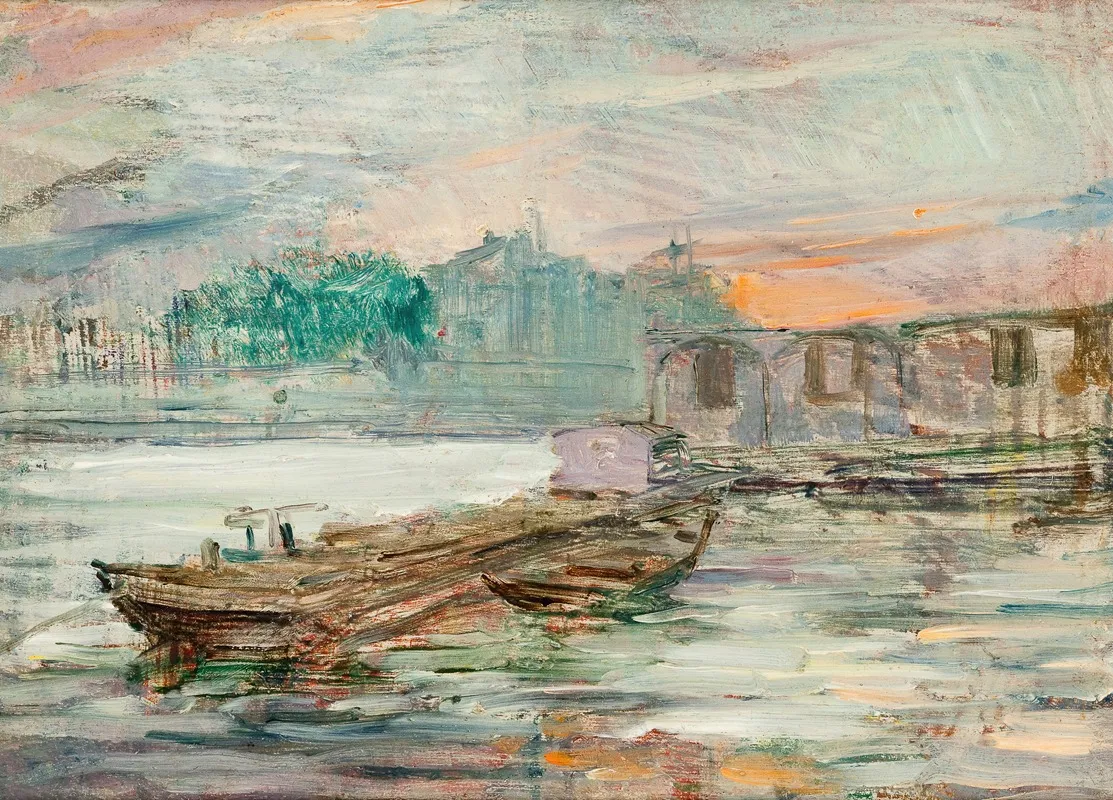 Barges On The Seine
