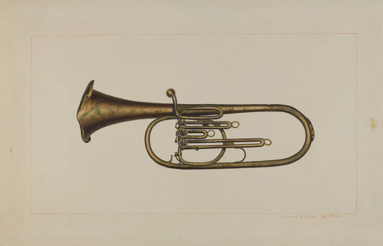 Baritone Horn by Edward L. Loper - Canvas Print