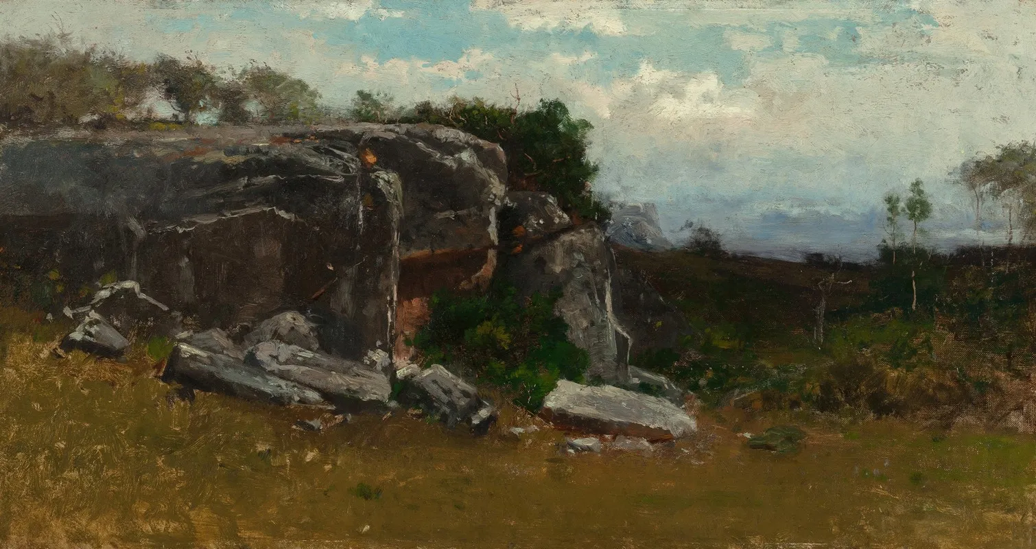 Barneys Joy Cliff by Robert Swain Gifford - Canvas Print