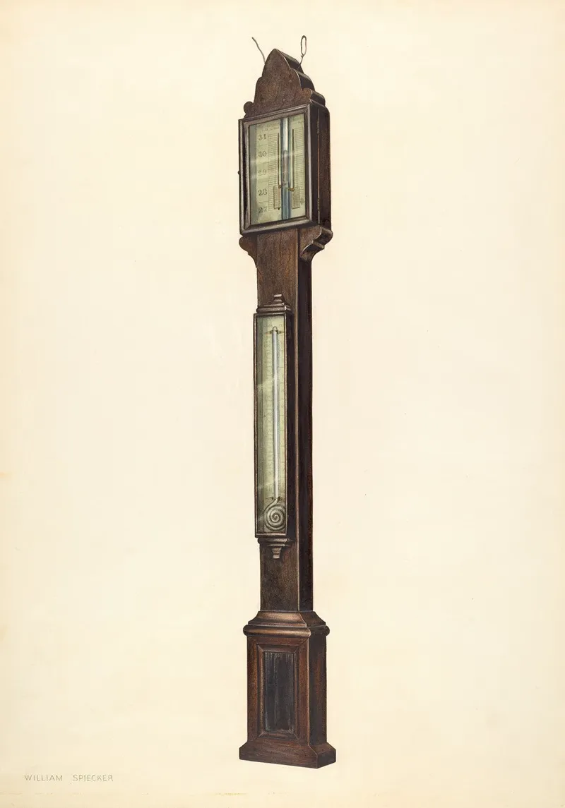 Barometer 2 by William Spiecker - Canvas Print