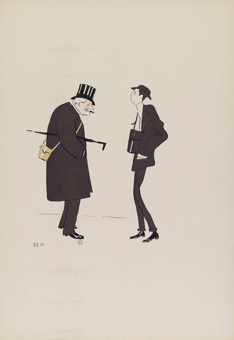 Baron De Brimont Et Baron James Armand De Rothschild