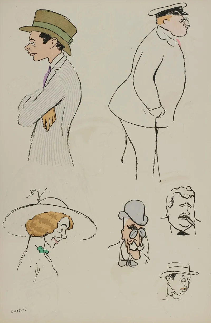 Baron Hubert Lejeune M De Villeroy Mme Charron Mm Jacques Et James Hennessy Inconnu