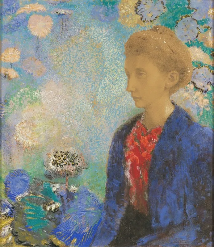 Baronne De Domecy by Odilon Redon - Canvas Print