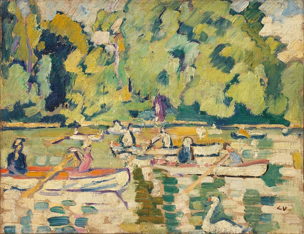 Barques Au Bois De Boulogne by Louis Valtat - Canvas Print