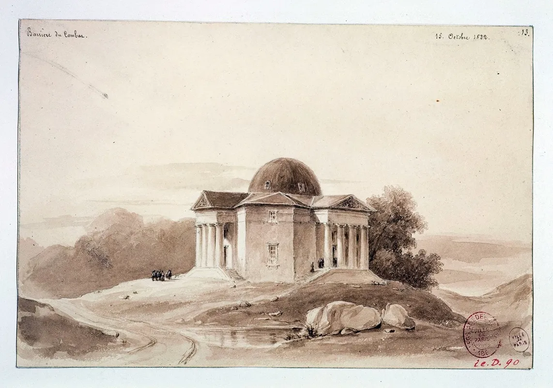 Barriere Du Combat by Auguste-Sébastien Bénard - Canvas Print