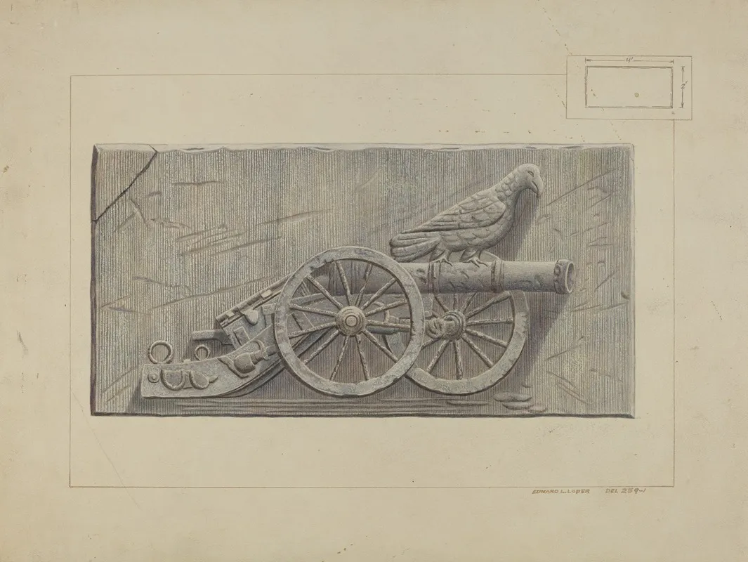 Bas Relief by Edward L. Loper - Canvas Print