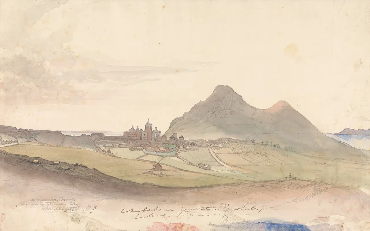 Basilica Of The Virgin Of Copacabana Bolivia by Godfrey Thomas Vigne - Canvas Print
