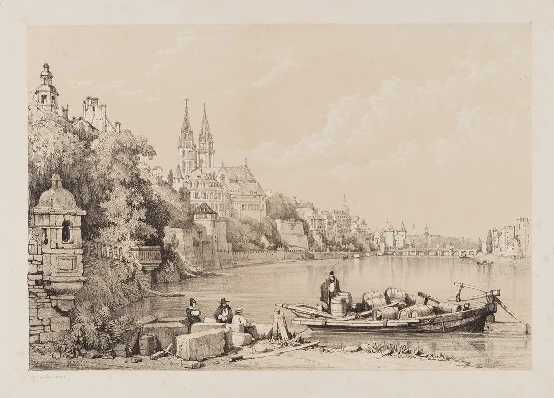 Basle 4 by Samuel Prout - Canvas Print