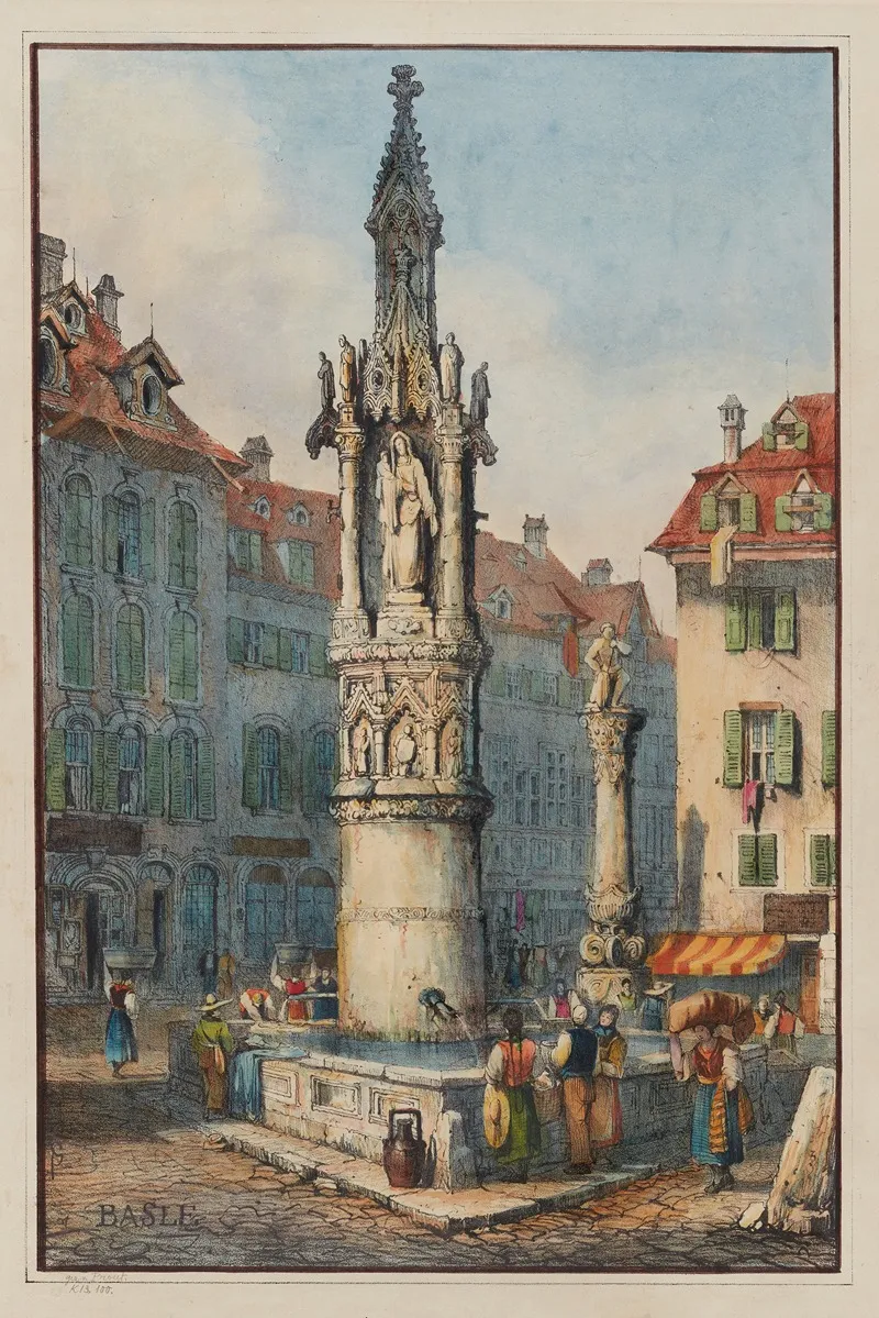 Basle by Samuel Prout - Canvas Print