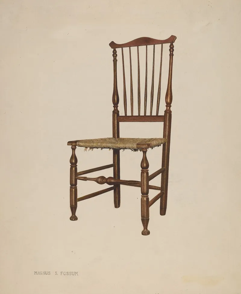 Bastard Windsor Chair by Magnus S. Fossum - Canvas Print