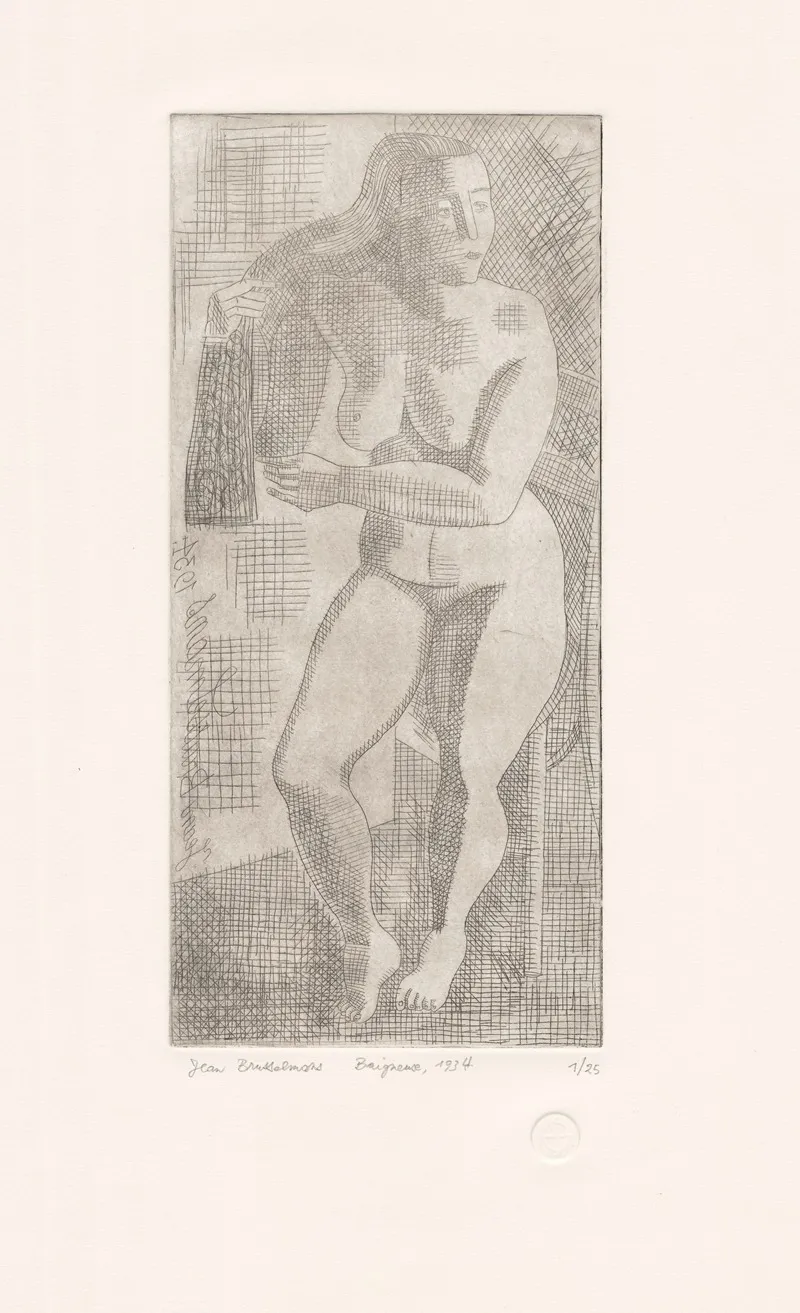 Bather 5 by Jean Brusselmans - Canvas Print