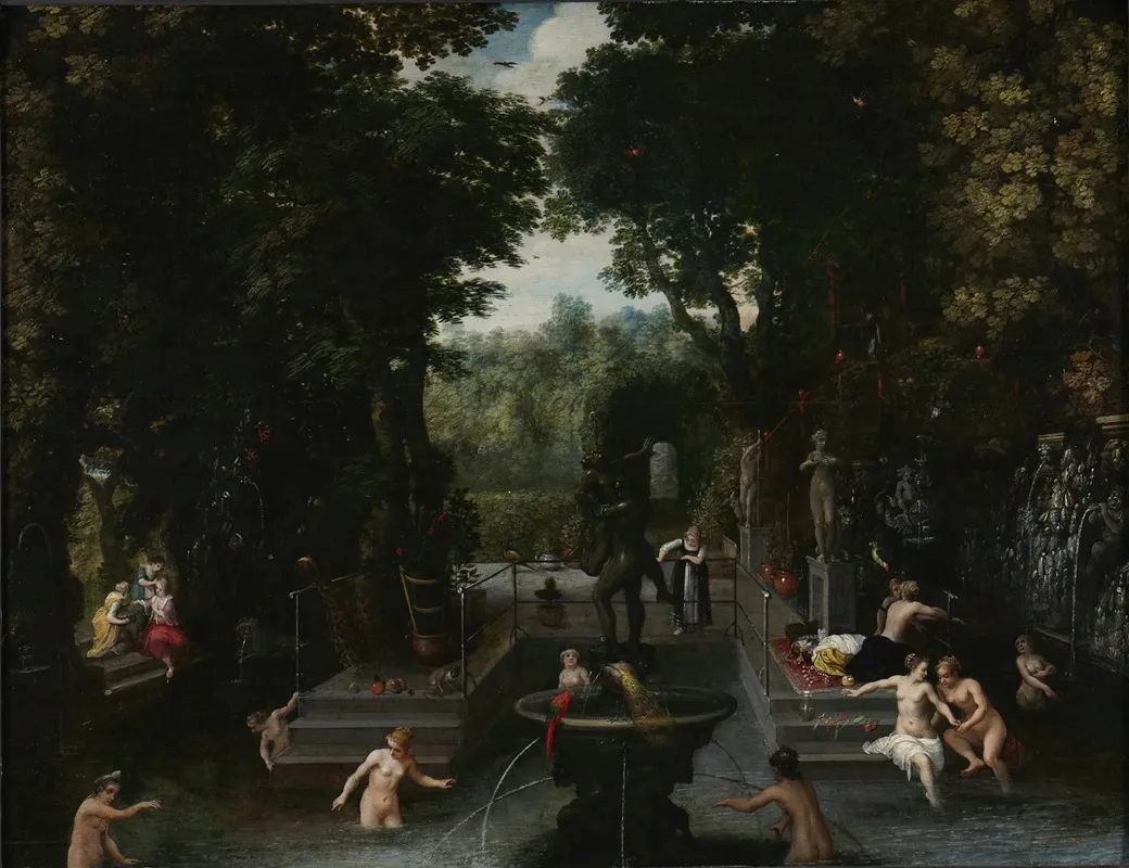 Bathers 21 by Sebastian Vrancx - Canvas Print