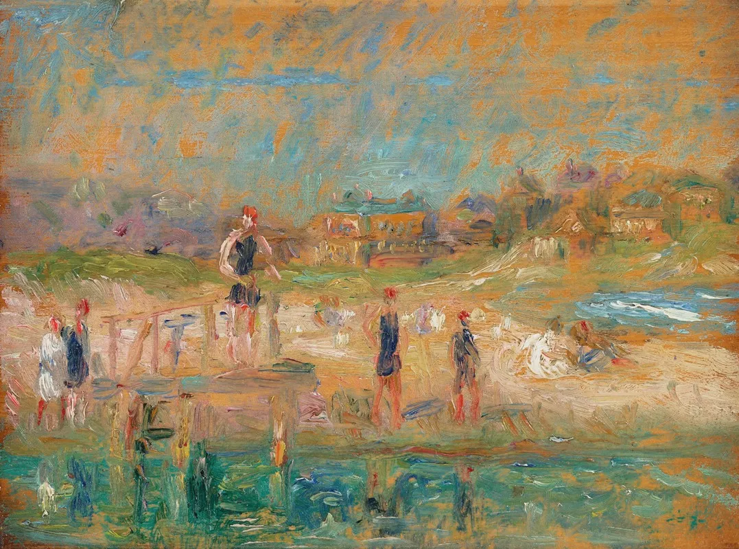Bathers 22 by William James Glackens - Canvas Print