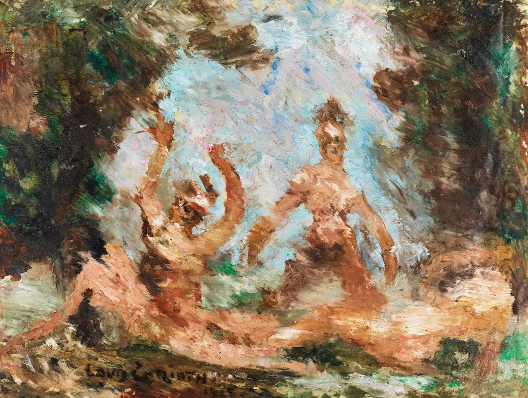 Bathers Outdoors by Lovis Corinth - Canvas Print