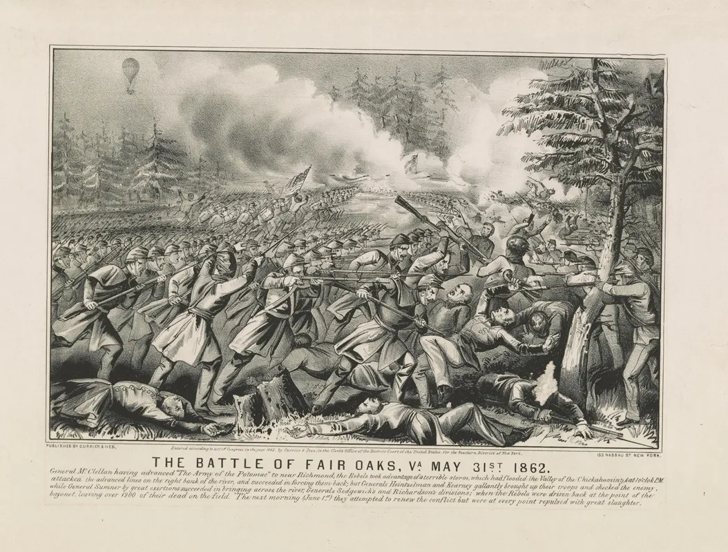 Battle Of Fair Oaks Va May 31st 1862