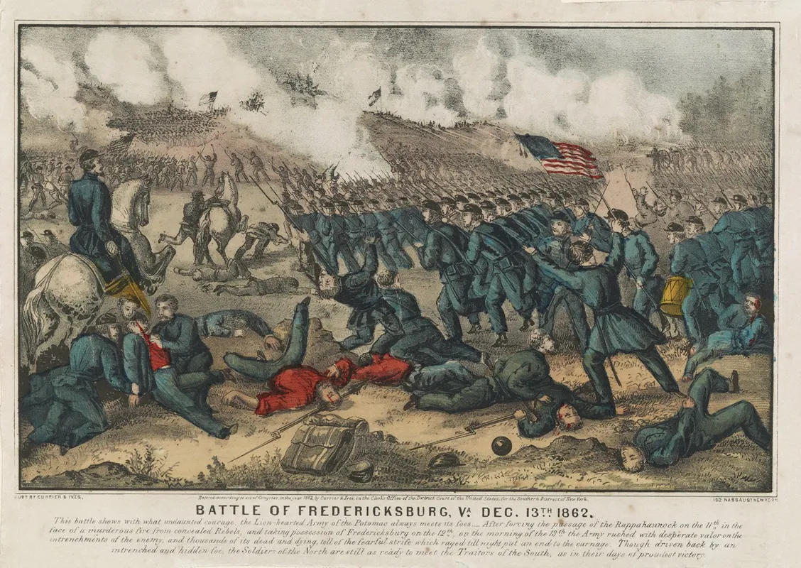 Battle Of Fredericksburg Va Dec 13th 1862