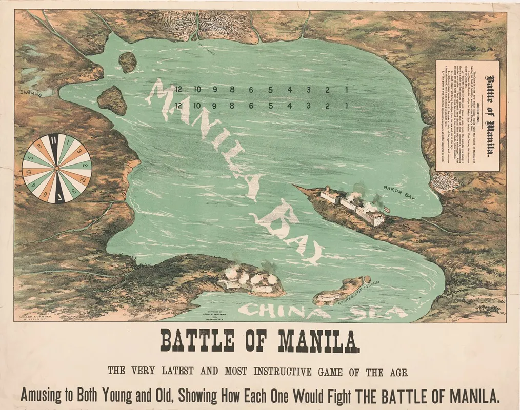 Battle Of Manila 2 by Weller &amp; Groban - Canvas Print