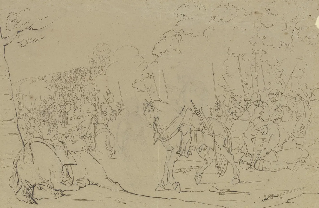 Battle Procession by Franz Pforr - Canvas Print