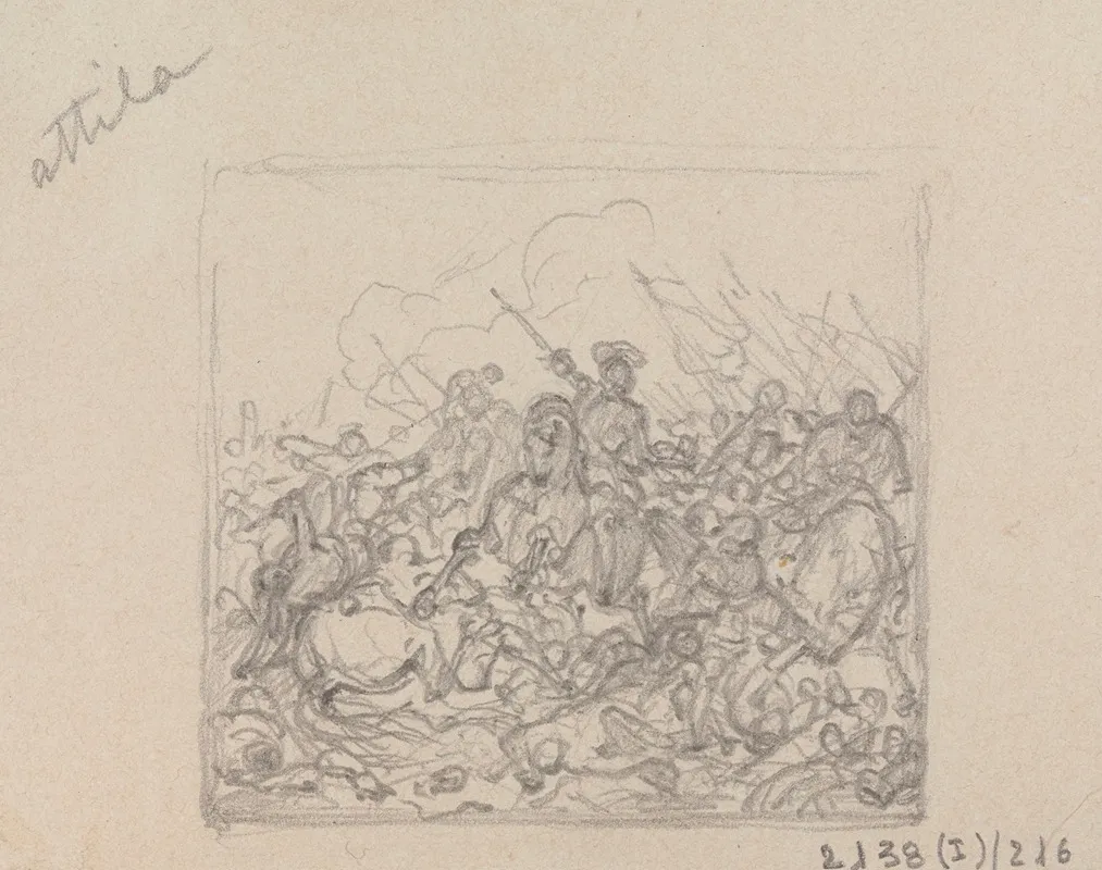 Battle Scene With Attila