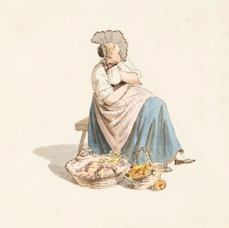 Bauerin Auf Dem Markt In Bern