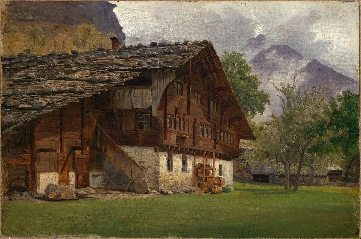 Bauernhaus In Den Alpen
