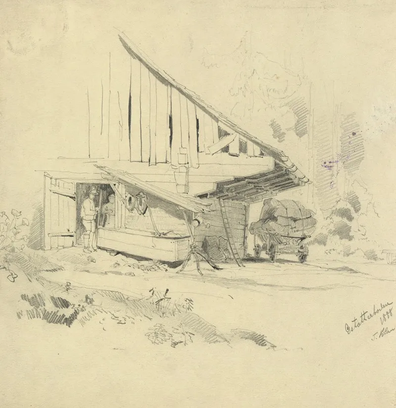 Bauernhaus In Gstatterboden by Tina Blau - Canvas Print