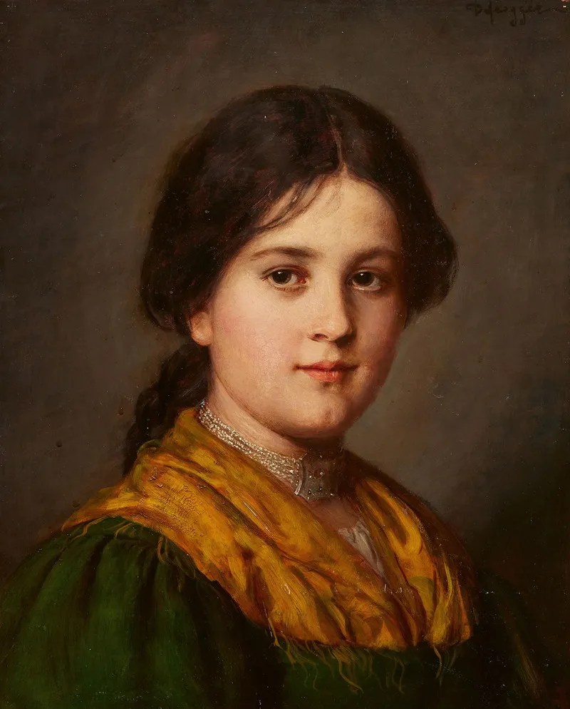 Bauernmadchen Mit Halsband