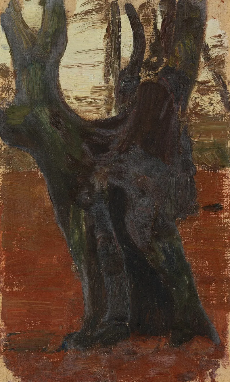 Baumstudie 5 by Gustav Kampmann - Canvas Print