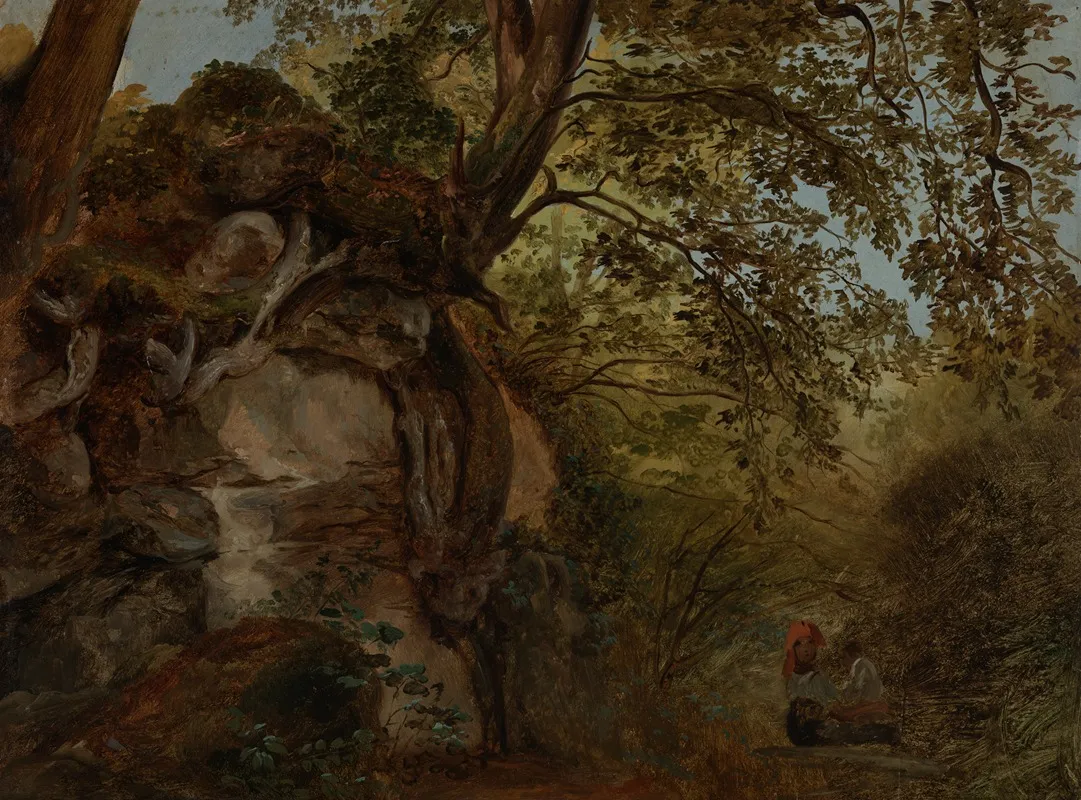 Baumstudie 7 by Johann Baptist Kirner - Canvas Print