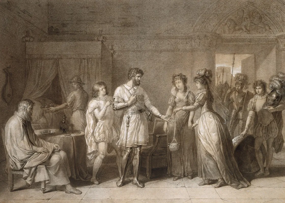 Bayard Refusing The Presents Of His Hostess In Brescia