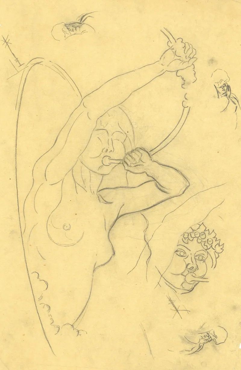 Bazuinblazende Vrouw Ontwerp