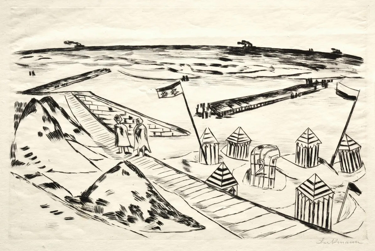 Beach 8 by Max Beckmann - Canvas Print