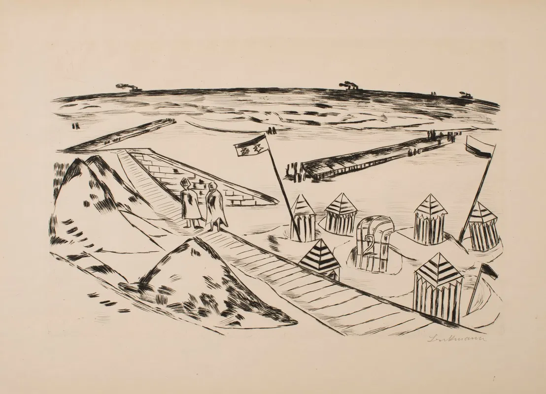 Beach 9 by Max Beckmann - Canvas Print