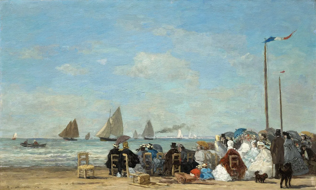 Beach Scene At Trouville