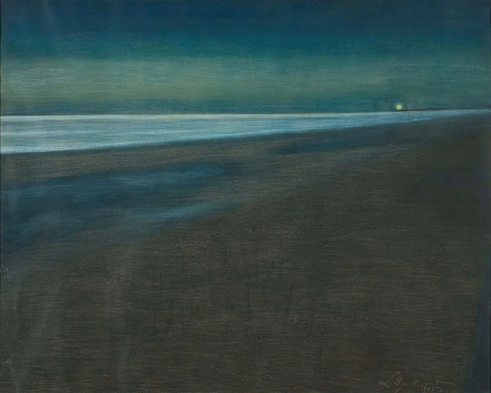 Beachview At Night by Léon Spilliaert - Canvas Print