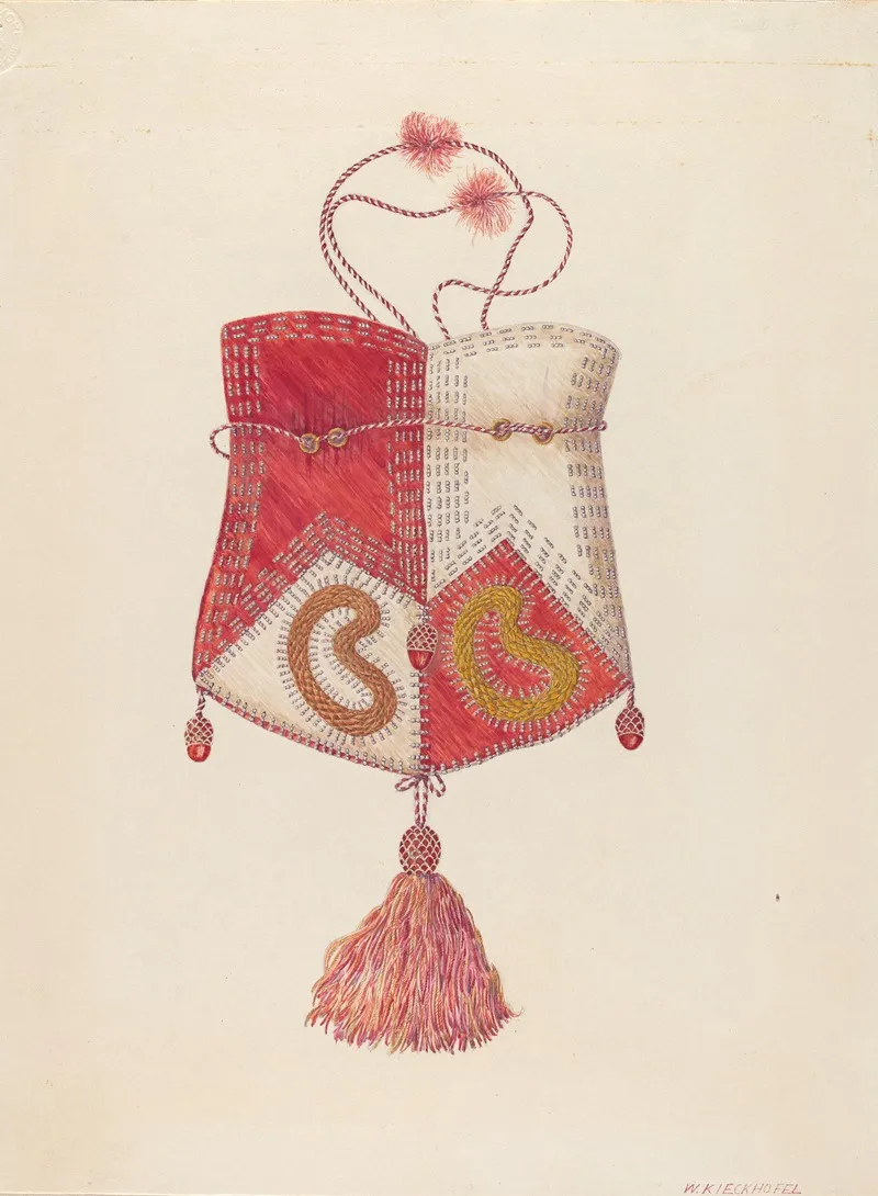 Beaded Bag 15 by William Kieckhofel - Canvas Print