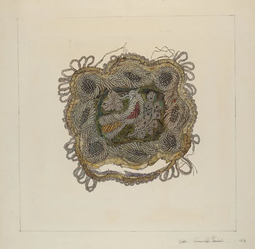 Beaded Cushion by Florence Truelson - Canvas Print