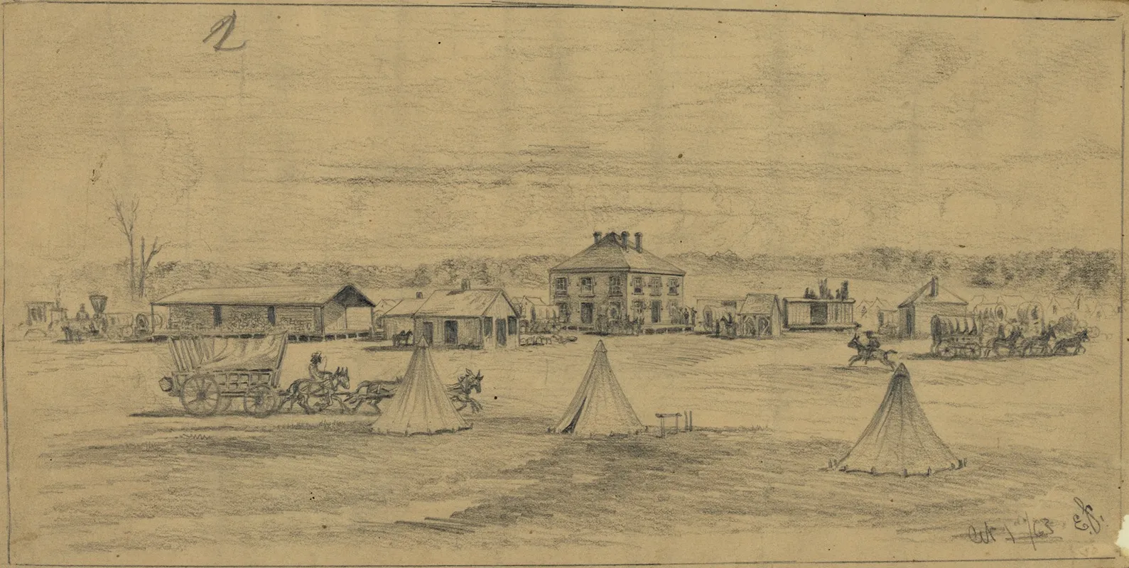 Bealton Station On The Orange And Alexandria R R Depot Of Supplies
